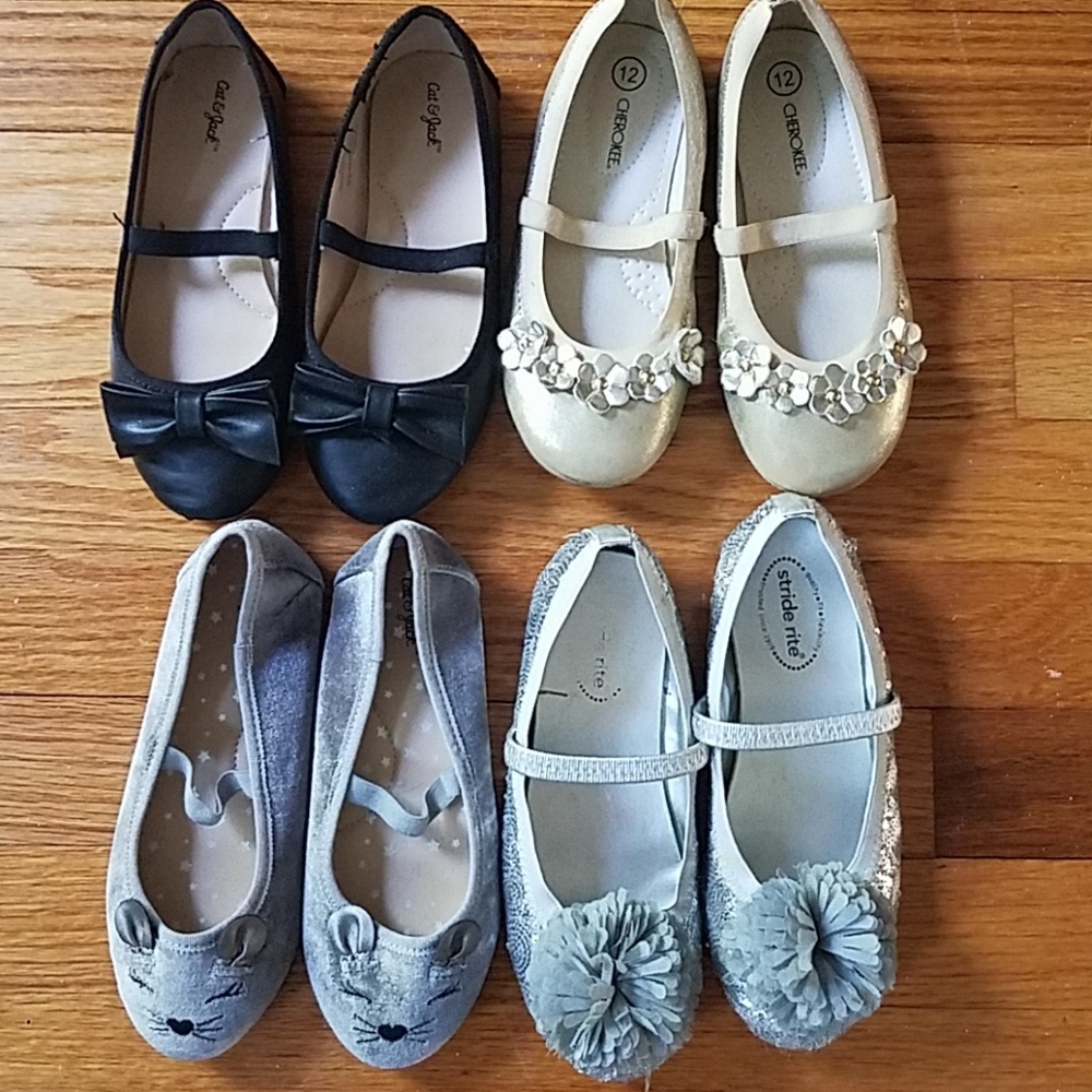 Girls size 12 dress shoe lot Targe Stride Rite